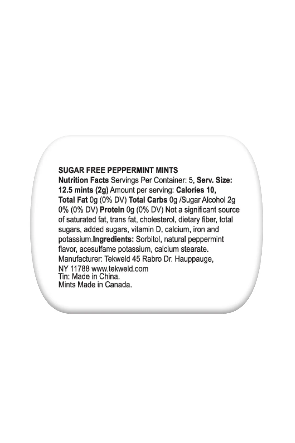 Alternative view of Sugar Free Peppermints